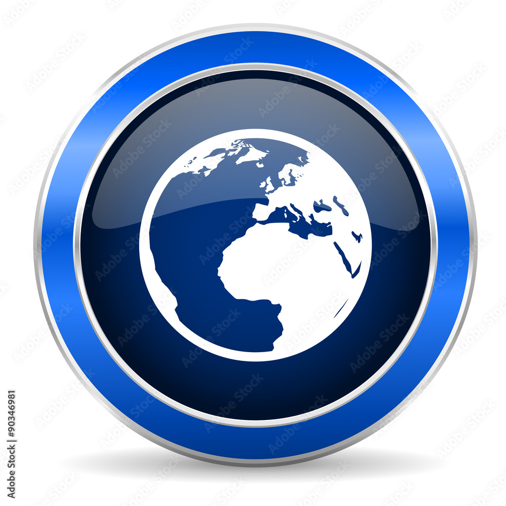 Naklejka premium earth icon world sign