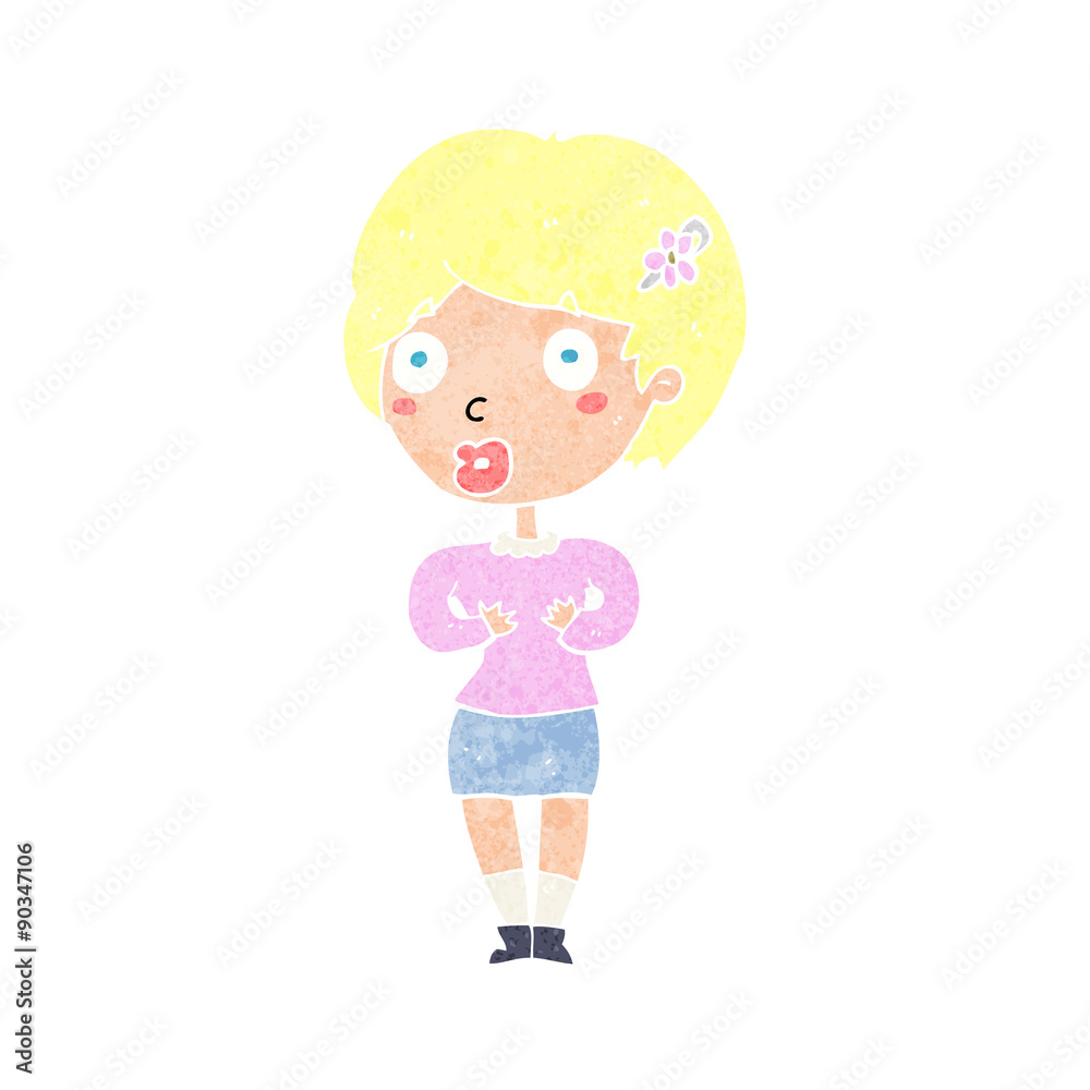 cartoon surprised woman cartoon surprised woman