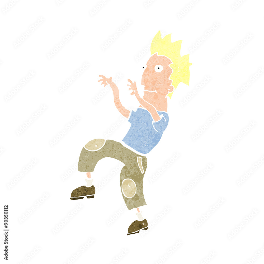 cartoon happy man doing funny dance cartoon happy man doing funny dance