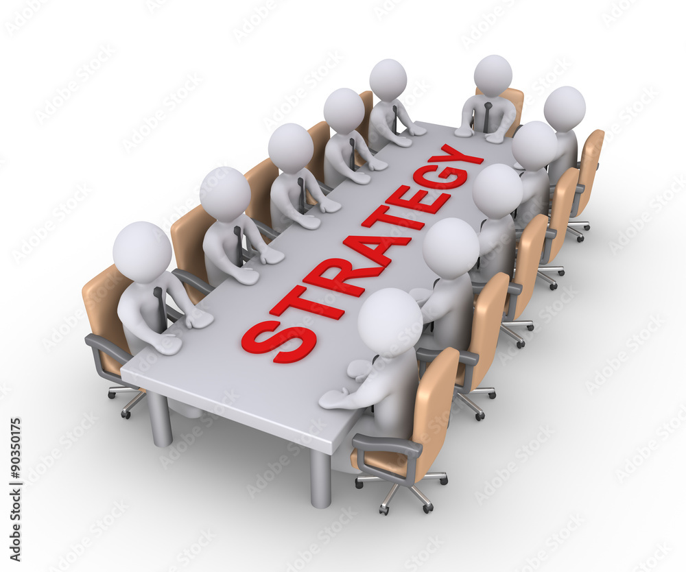Business meeting to discuss about strategy Business meeting to discuss about strategy