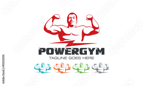 ower Gym Health Fitness Logo Image Vector