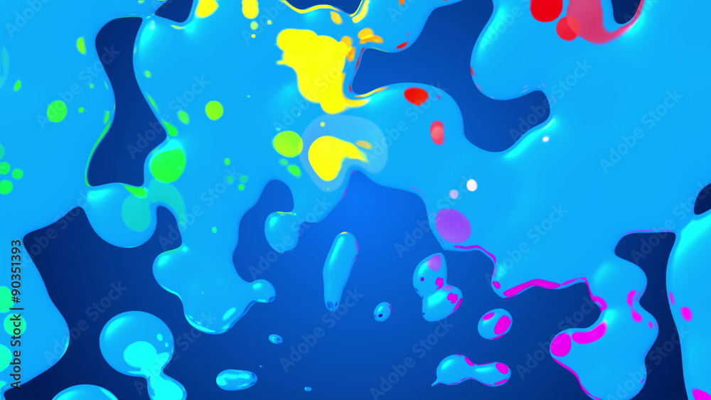 blue abstract background, colored liquid, loop blue abstract background, colored liquid, loop