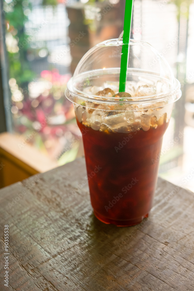 Ice americano coffee Ice americano coffee