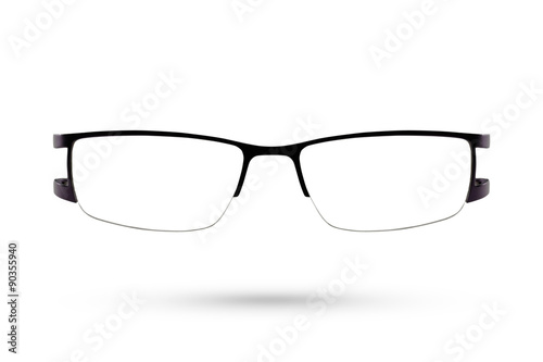 Classic Fashion eyeglasses style isolated on white background.
