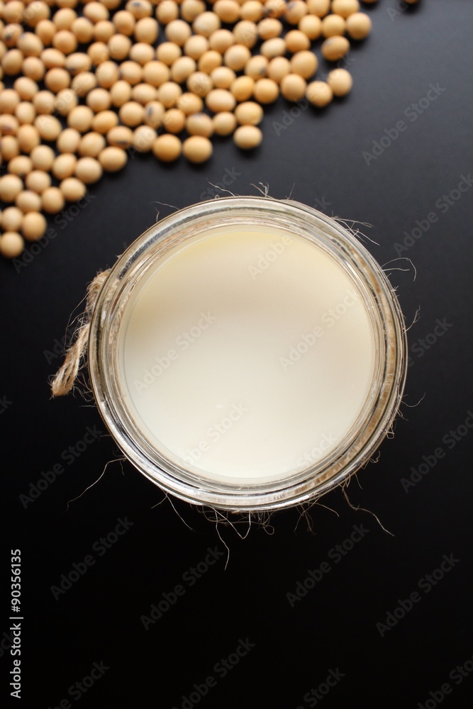 Soy milk with beans Soy milk with beans