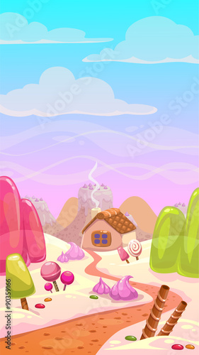 Candy world illustration