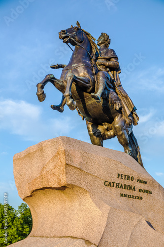 Copper horseman - monument of Peter the Grate on the Senatskaya Square in St.-Petersburg, Russia