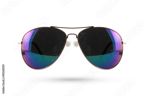Sun glasses style isolated on white background.