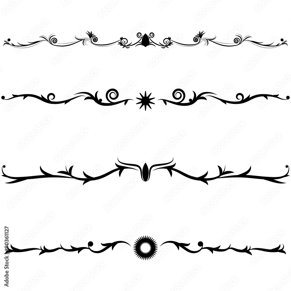 Obraz premium Set Border Design Element