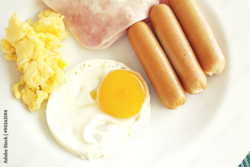 Fototapeta premium American breakfast