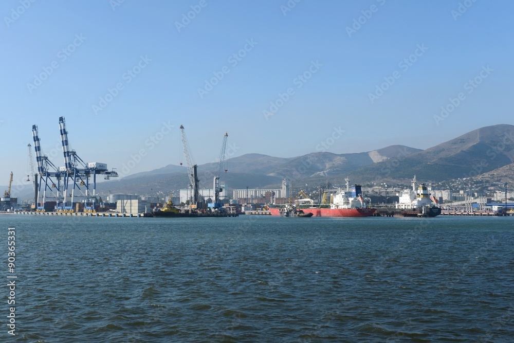 Cargo port in Novorossiysk