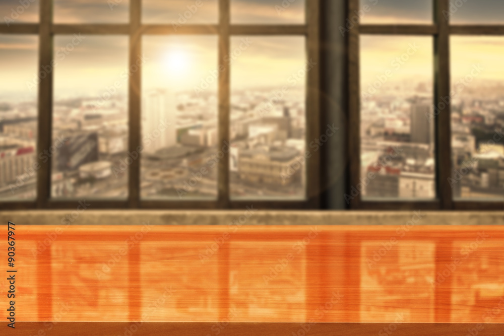 Fototapeta premium desk and window 