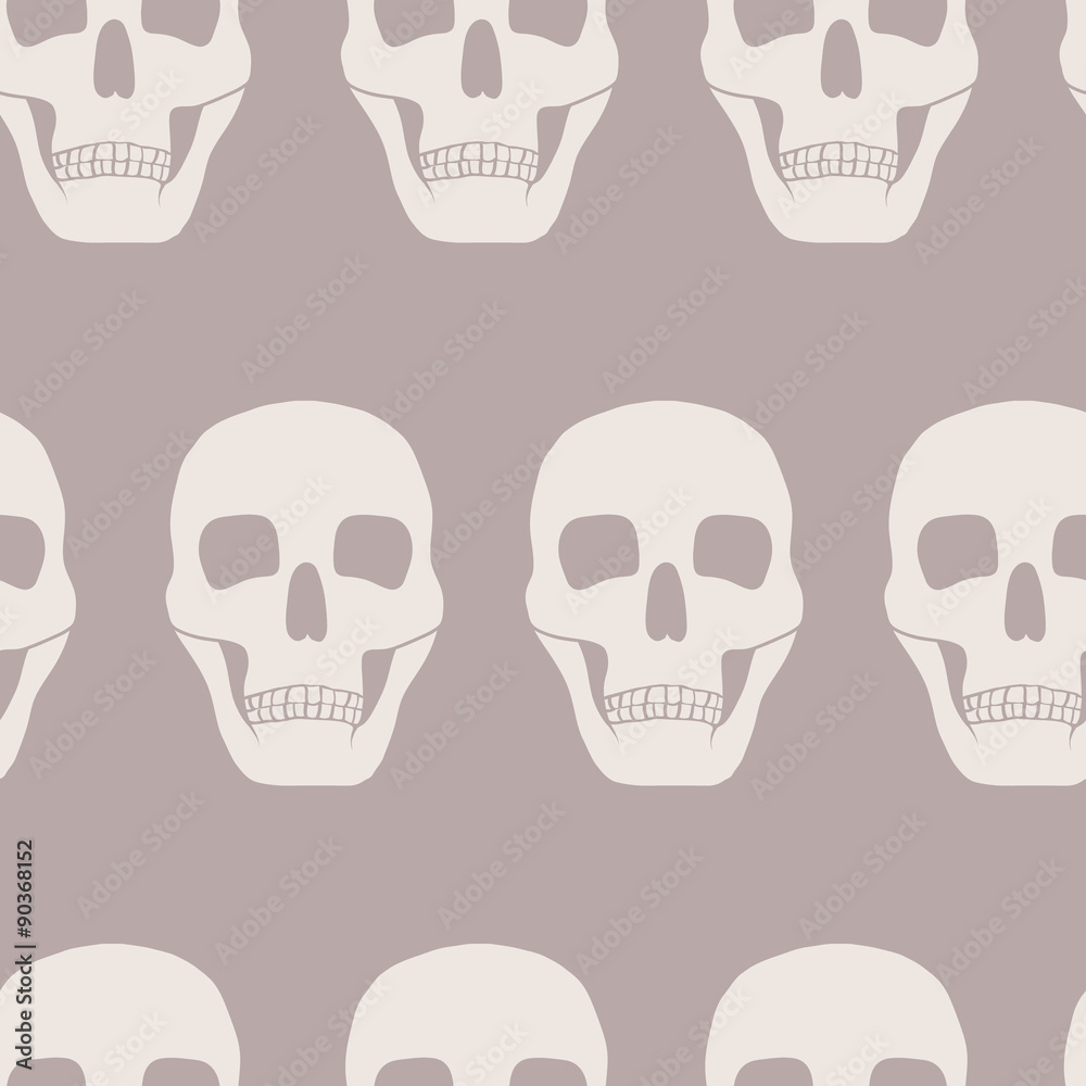 seamless background with skulls