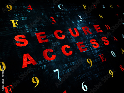 Safety concept: Secure Access on Digital background