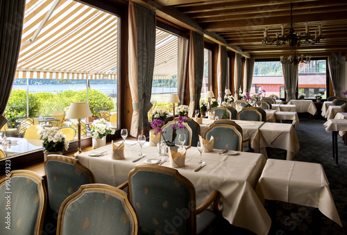 typical restaurant in hotel, Germany photo