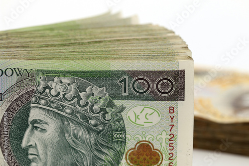 Obraz na płótnie polskie pieniądze, złotówki w salonie