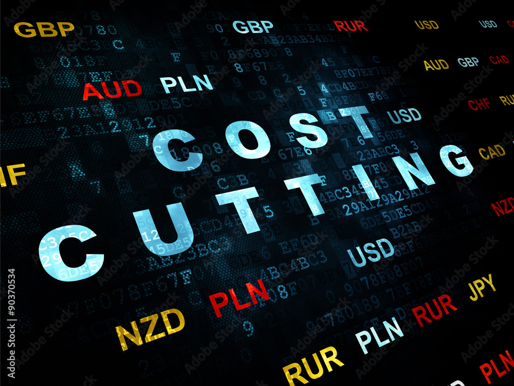 Business concept: Cost Cutting on Digital background Business concept: Cost Cutting on Digital background