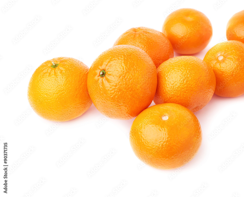 Surface covered with multiple ripe fresh juicy tangerines Surface covered with multiple ripe fresh juicy tangerines