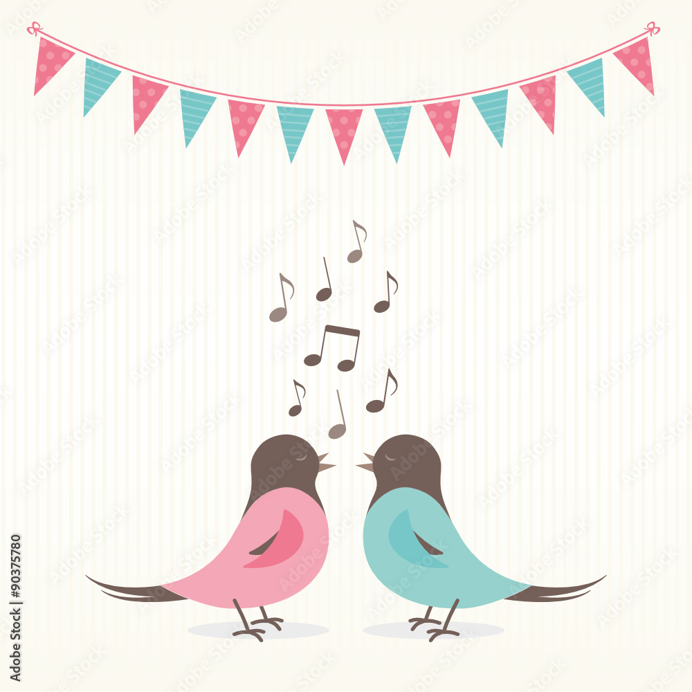 Sweet Garland with Birds Sweet Garland with Birds