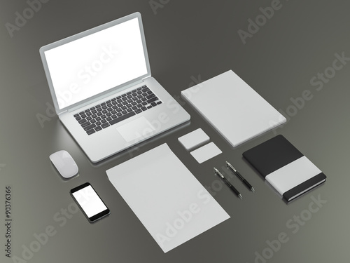 Mockup business template. High resolution