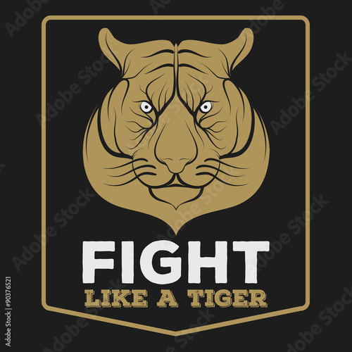 Fototapeta Naklejka Na Ścianę i Meble -  Tiger vintage