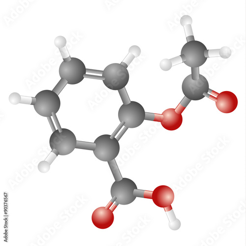 Molécule d'aspirine