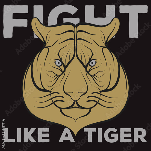 Fototapeta Naklejka Na Ścianę i Meble -  Tiger vintage