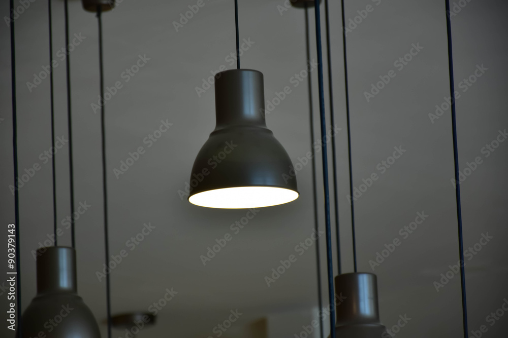 Hanging lamp,selective focus
