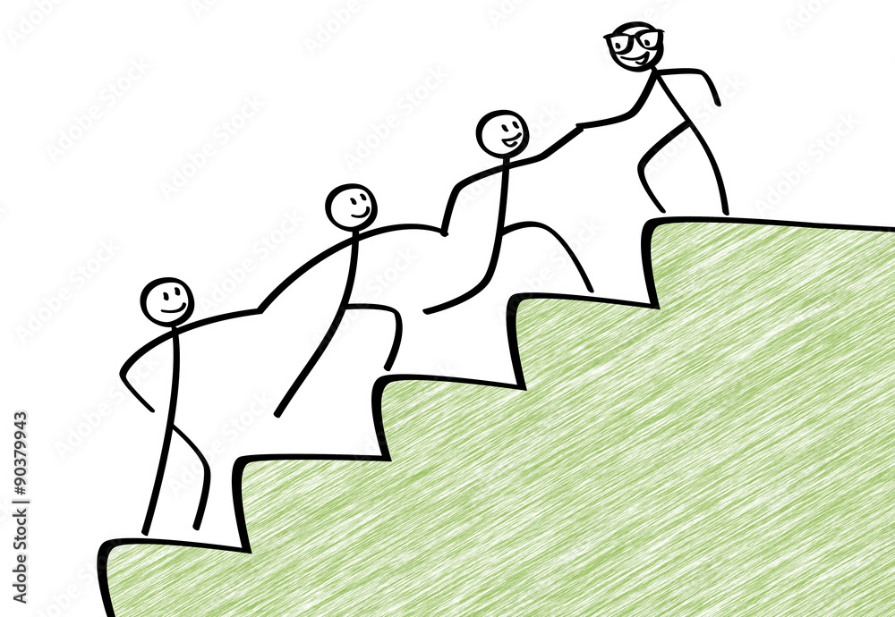 Fototapeta premium Team work for success