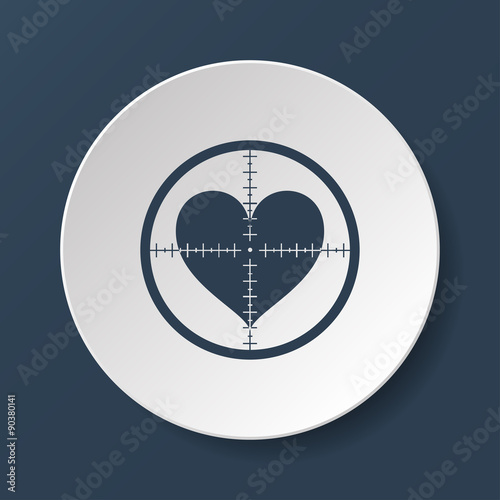 crosshair icon with a heart.