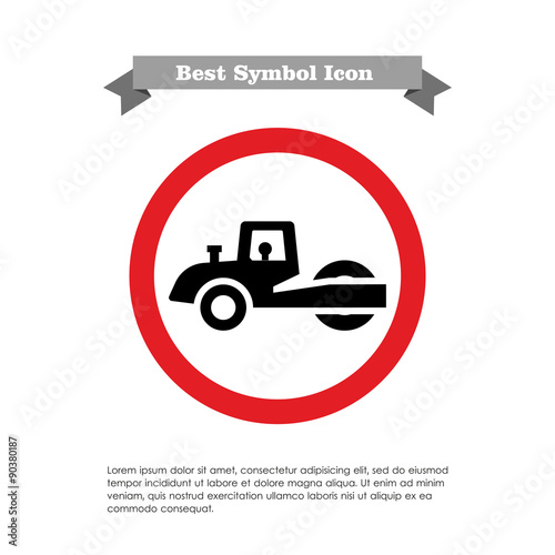 Road roller icon