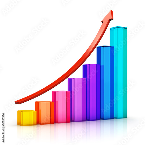 Growing bar chart with arrow Free Download Growing bar chart with arrow - GFXLoad