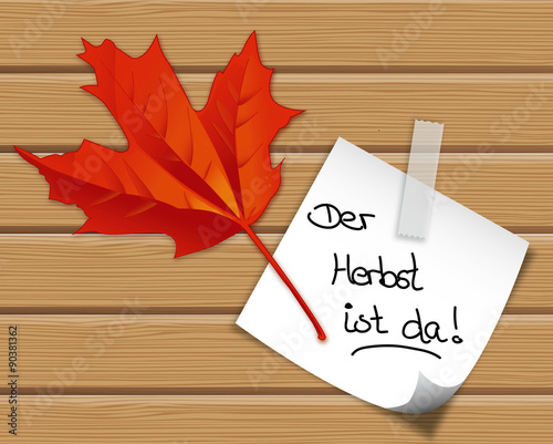 Der Hebst ist da