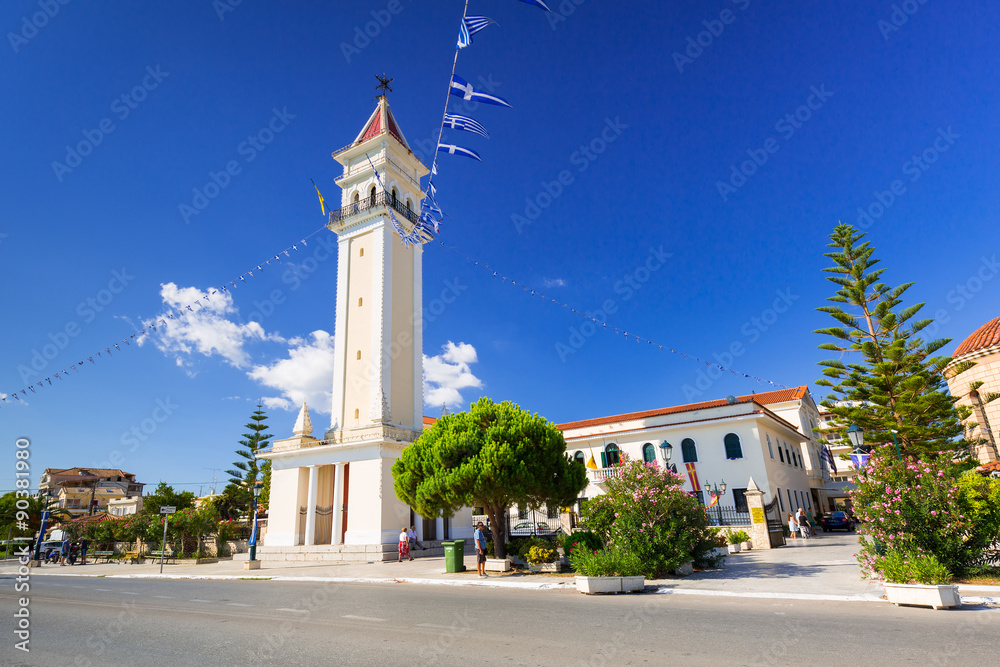 City hall of Zante town on Zakynthos island, Greece