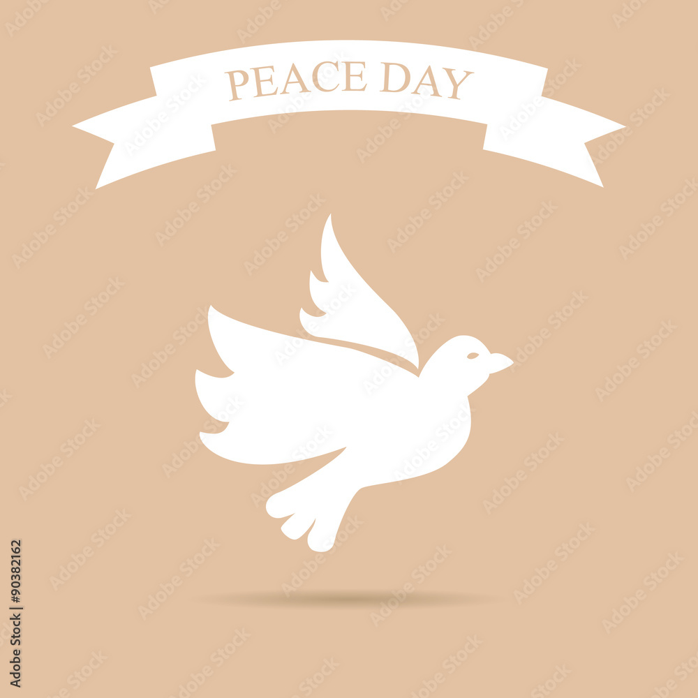 Obraz premium International Peace Day with dove