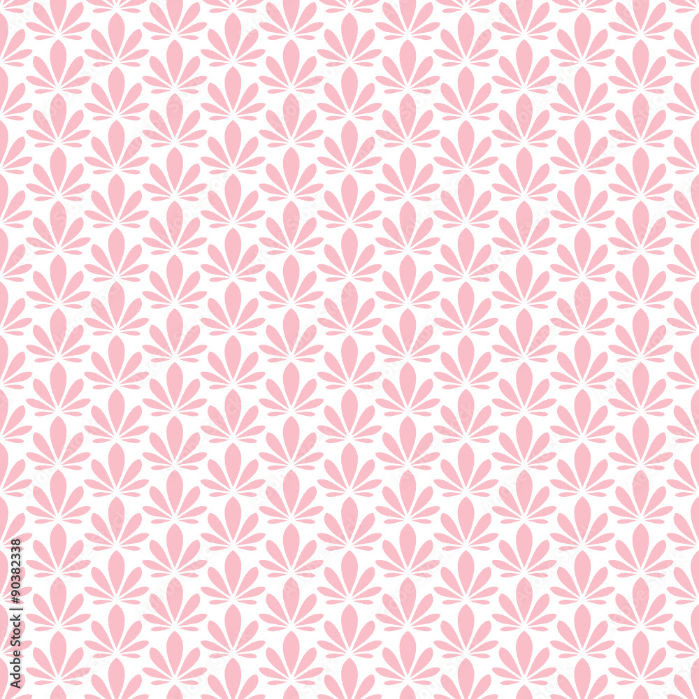 Retro Seamless Pattern Flowers/Leafs Rose