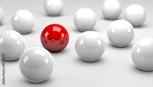 Red Balls / White Balls / Concept © Coloures-Pic