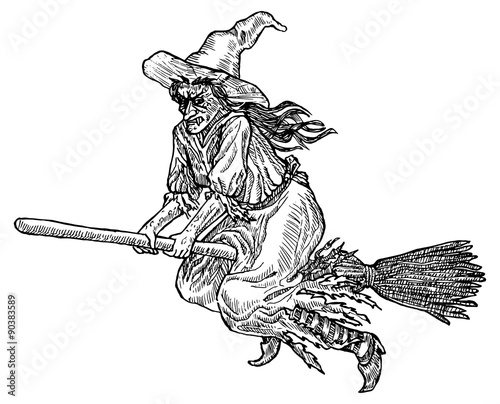 Ink line illustration for Halloween. 