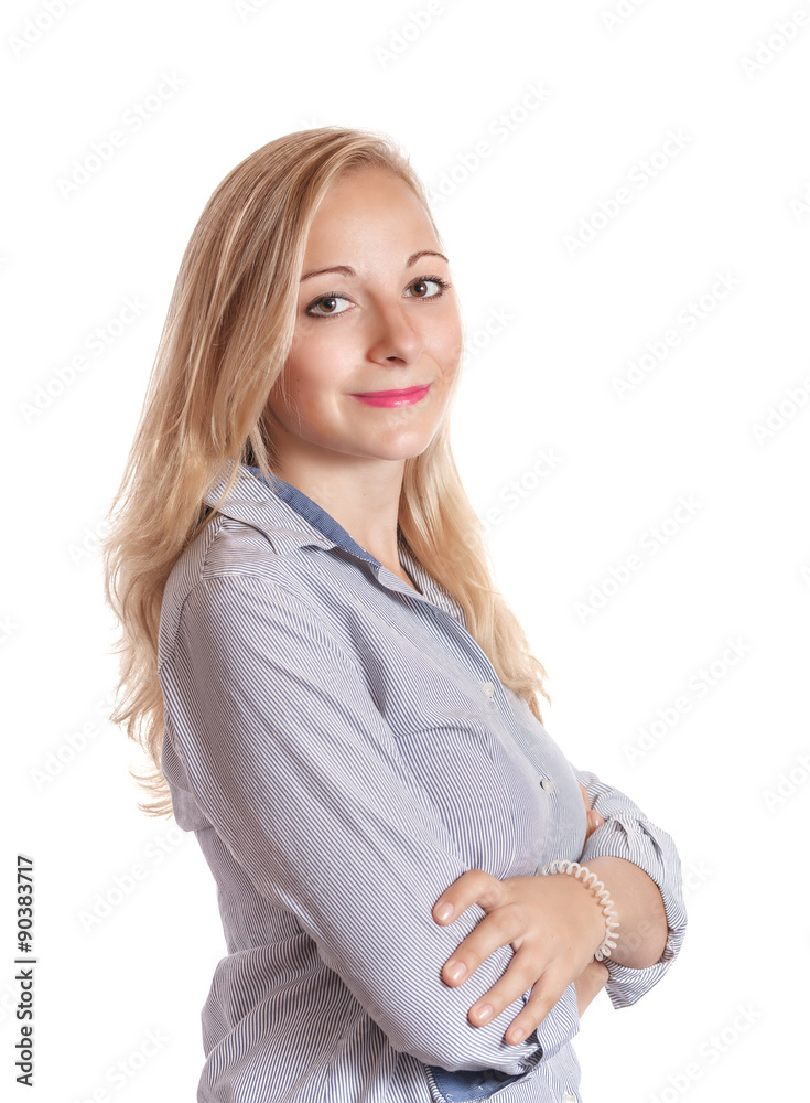 Business woman isolated on a white background Business woman isolated on a white background