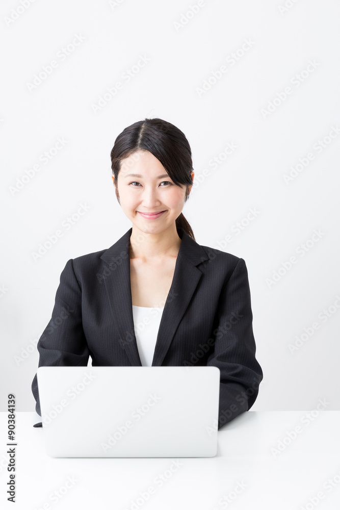 asian businesswoman using laptop asian businesswoman using laptop