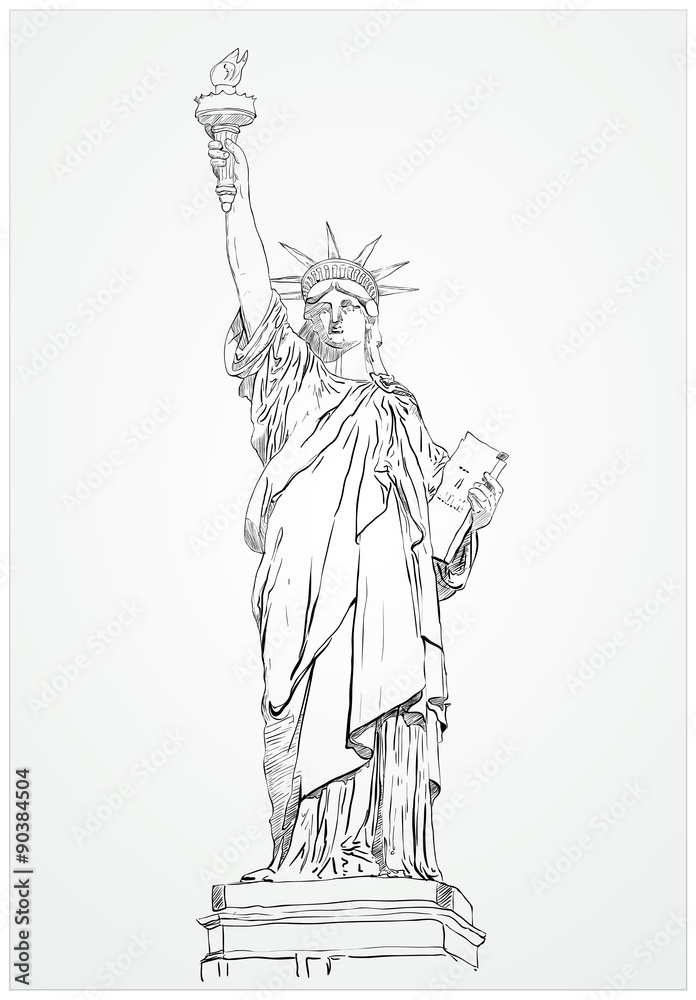 Statua Wolności - obrazy, fototapety, plakaty 