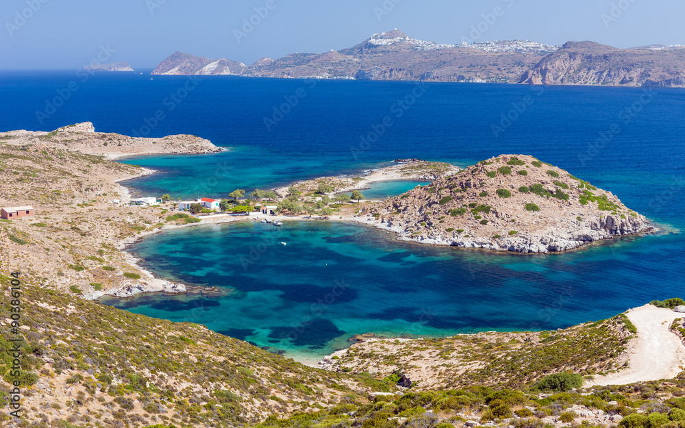Patrikia bay, Milos island, Cyclades, Greece