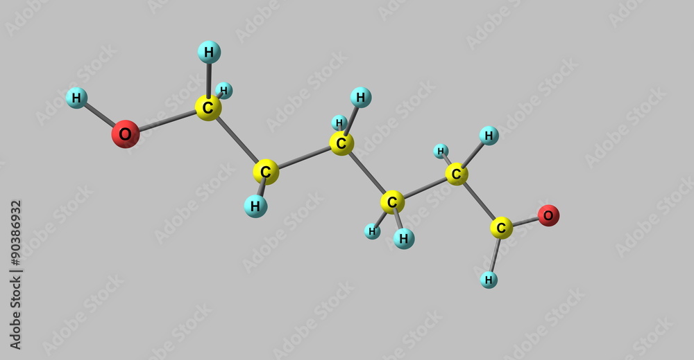 Ethambutol molecule isolated on grey Ethambutol molecule isolated on grey