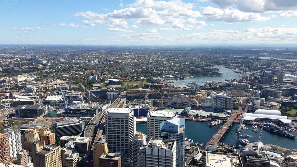 Vue de Sydney depuis la Sydney Tower, Australie