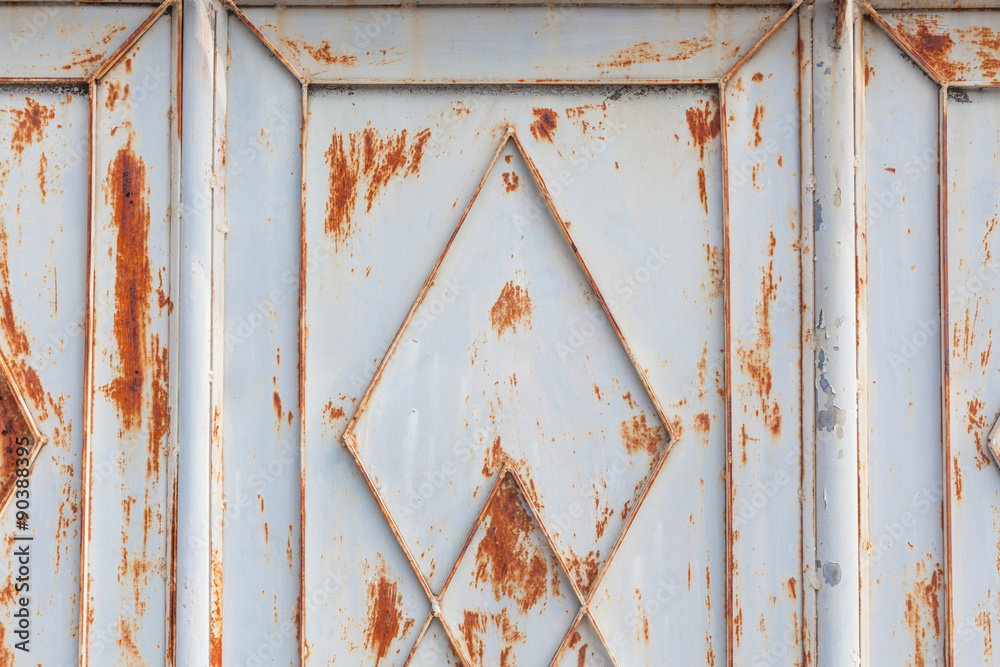 Textured metal rusty dirty door background
