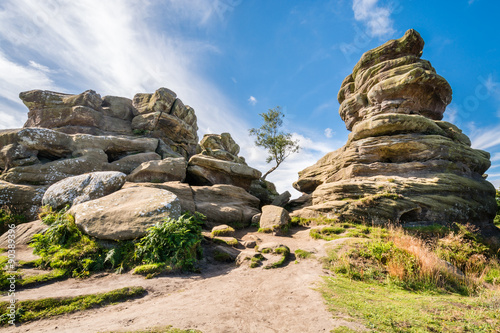Weathered Brimham Rocks photo