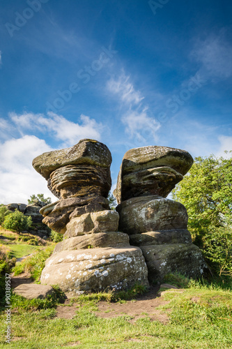 Twin Rocks at Brimham