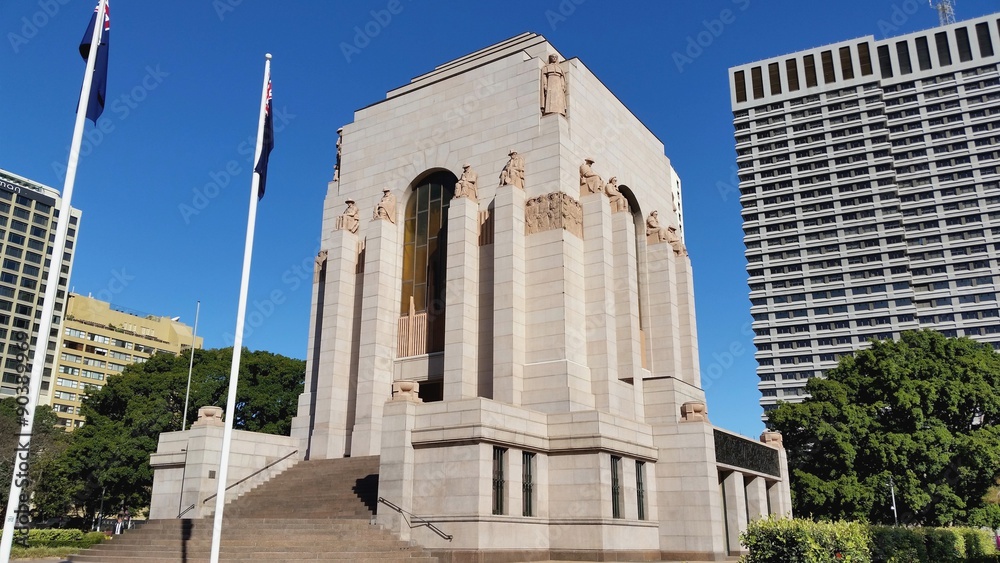 Mémorial de la guerre, Hyde Park, Sydney, Australie