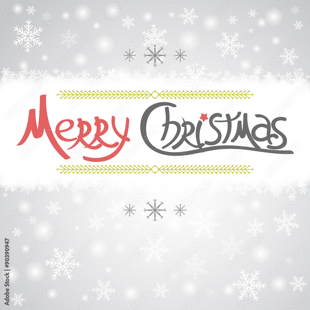 Christmas greeting card. Holiday illustration