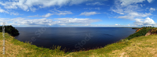 Bild auf Leinwand Panorama landscape of Onega lake